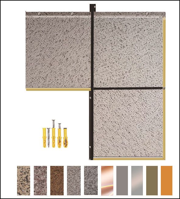 鋁合金巖棉保溫裝飾一體板